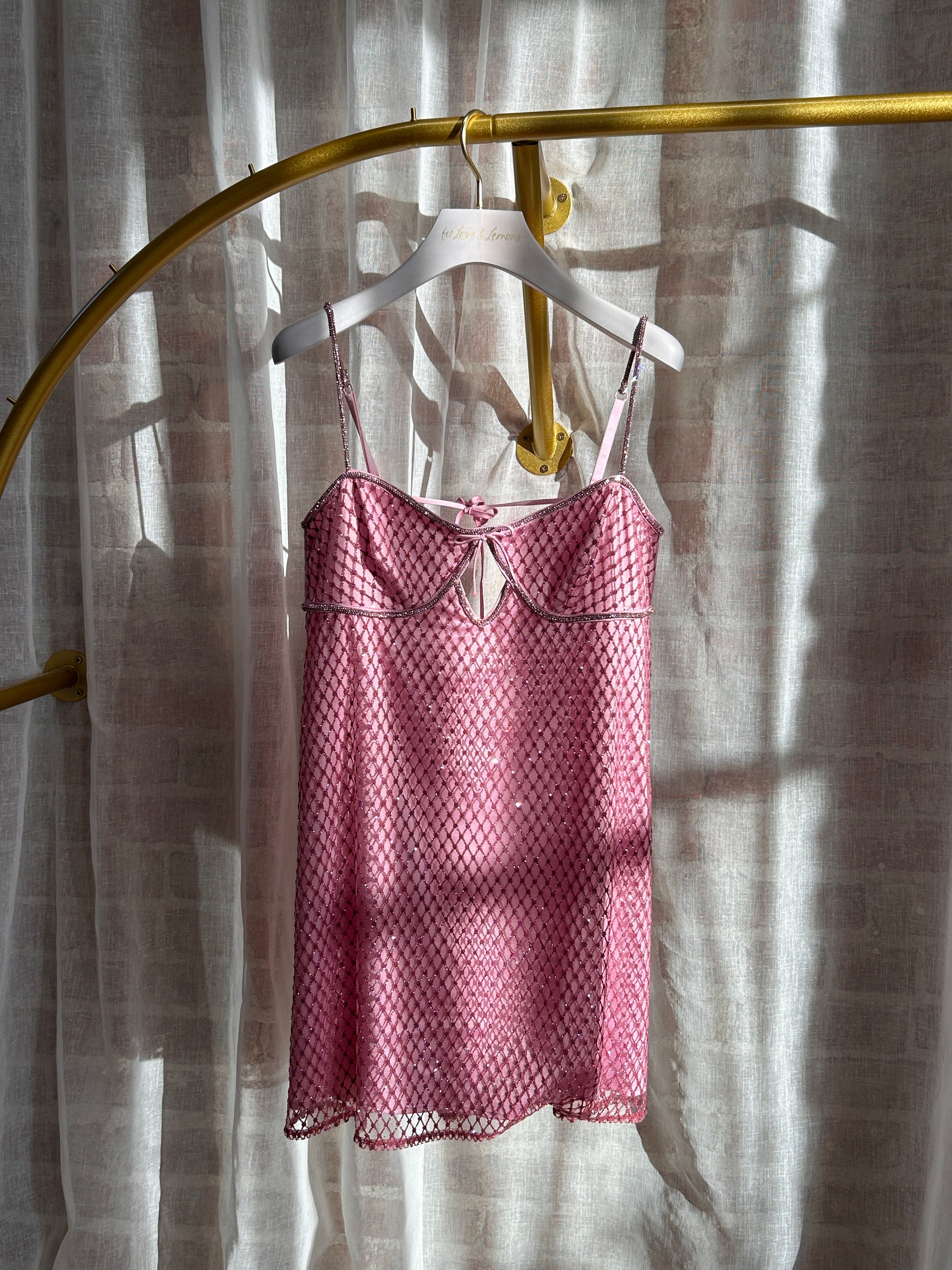 Glitter Slip Dress — Pink | For Love & Lemons Slip Pink Limited Edition Set main image 0